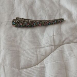 Multicolor Jeweled Hair Clip